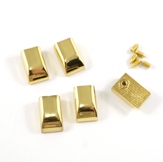Zipper ends Gold