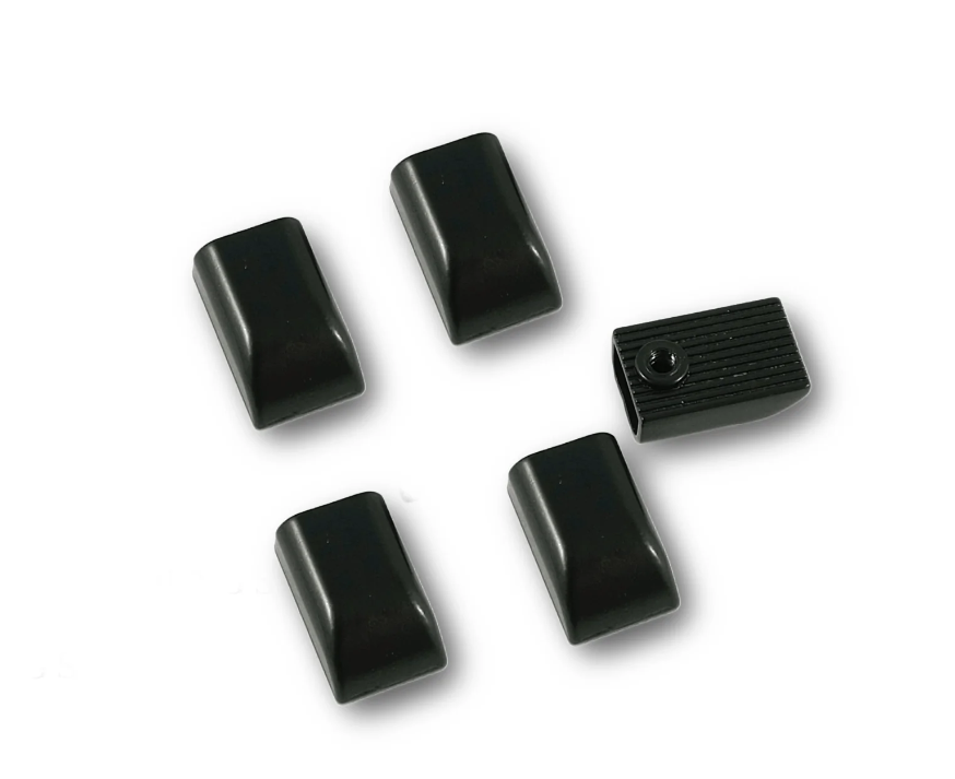 Zipper ends Matte Black