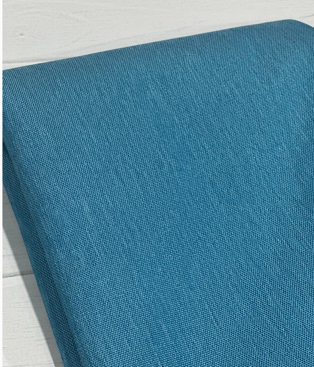 REMNANT/OFFCUT - Heathered Waterproof Canvas - Turquoise - 18" x 28.5"