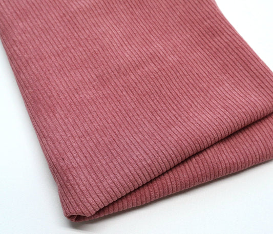 REMNANT/OFFCUT - Corduroy 7 Wale - Vintage Rose- 23" x 58"