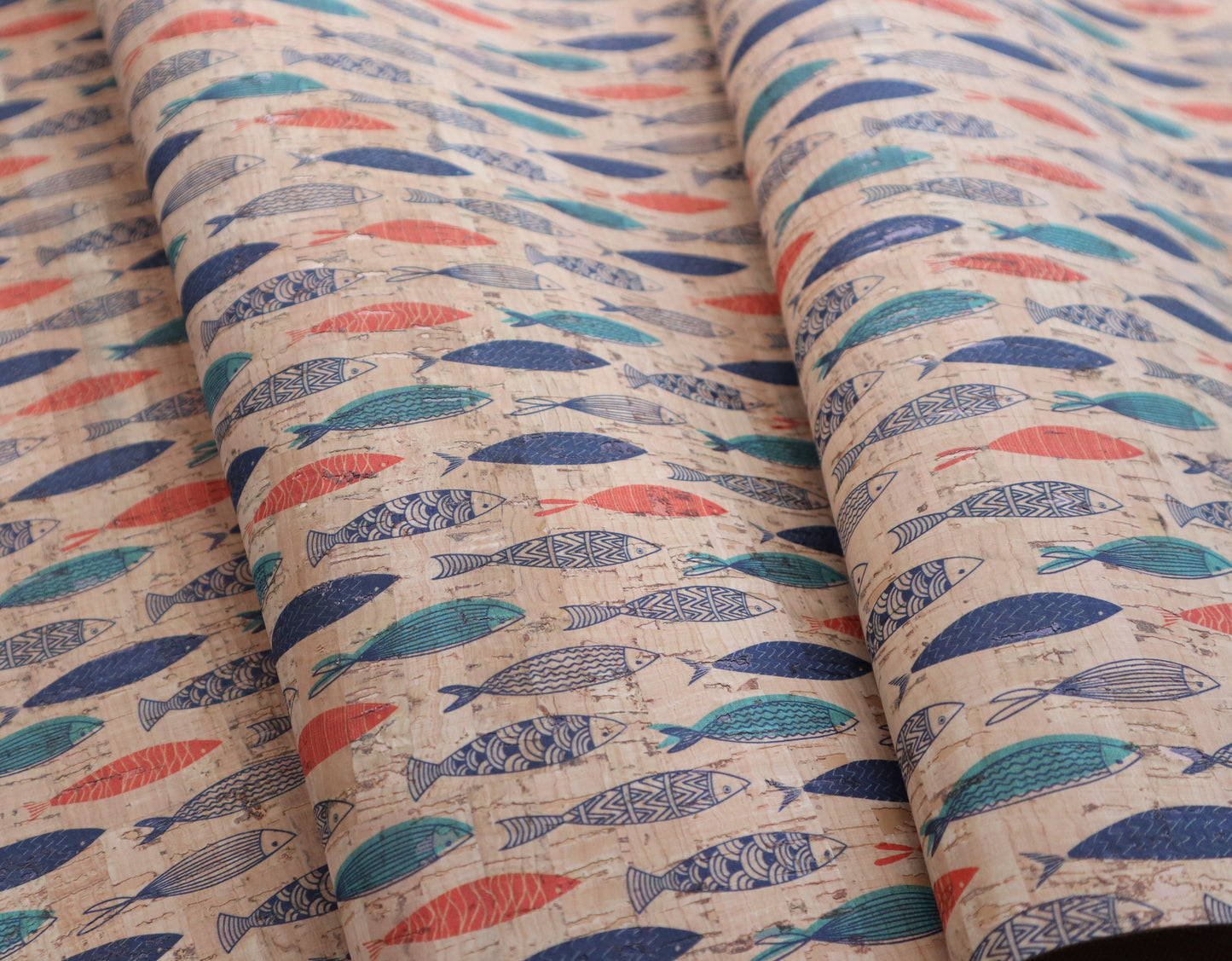 Cork Fabric Roll - Gone Fishin'