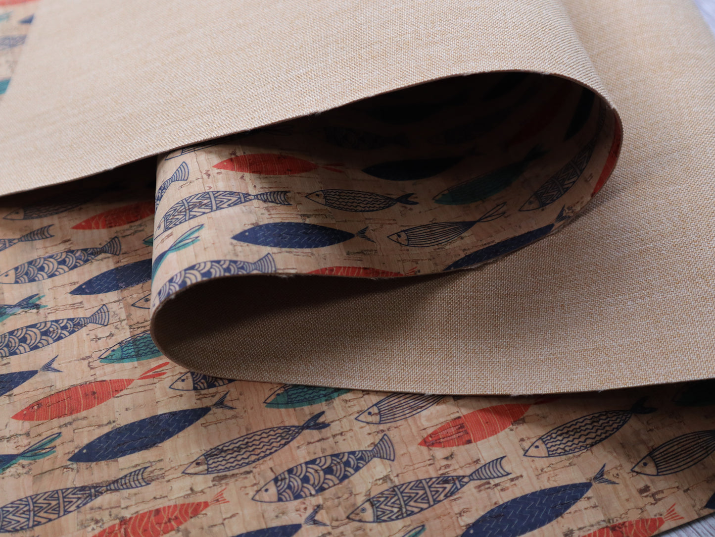 Cork Fabric Roll - Gone Fishin'