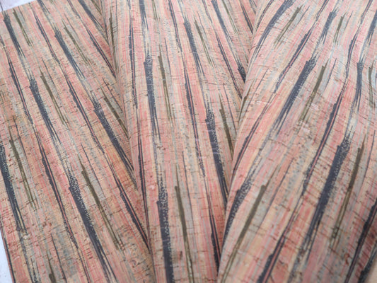 Cork Fabric Sheet - Pink Sands