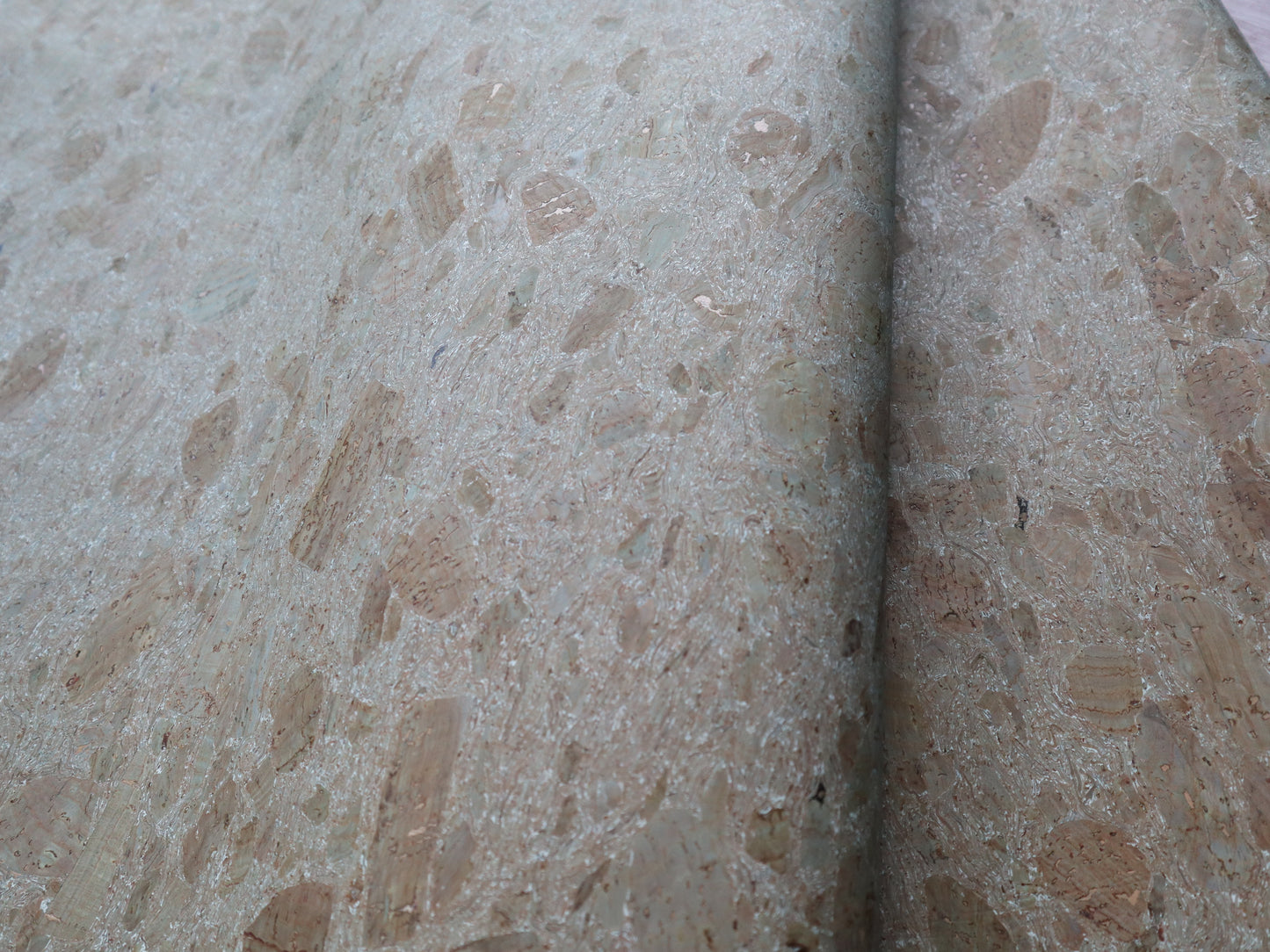 Cork Fabric Sheet - Sea Moss