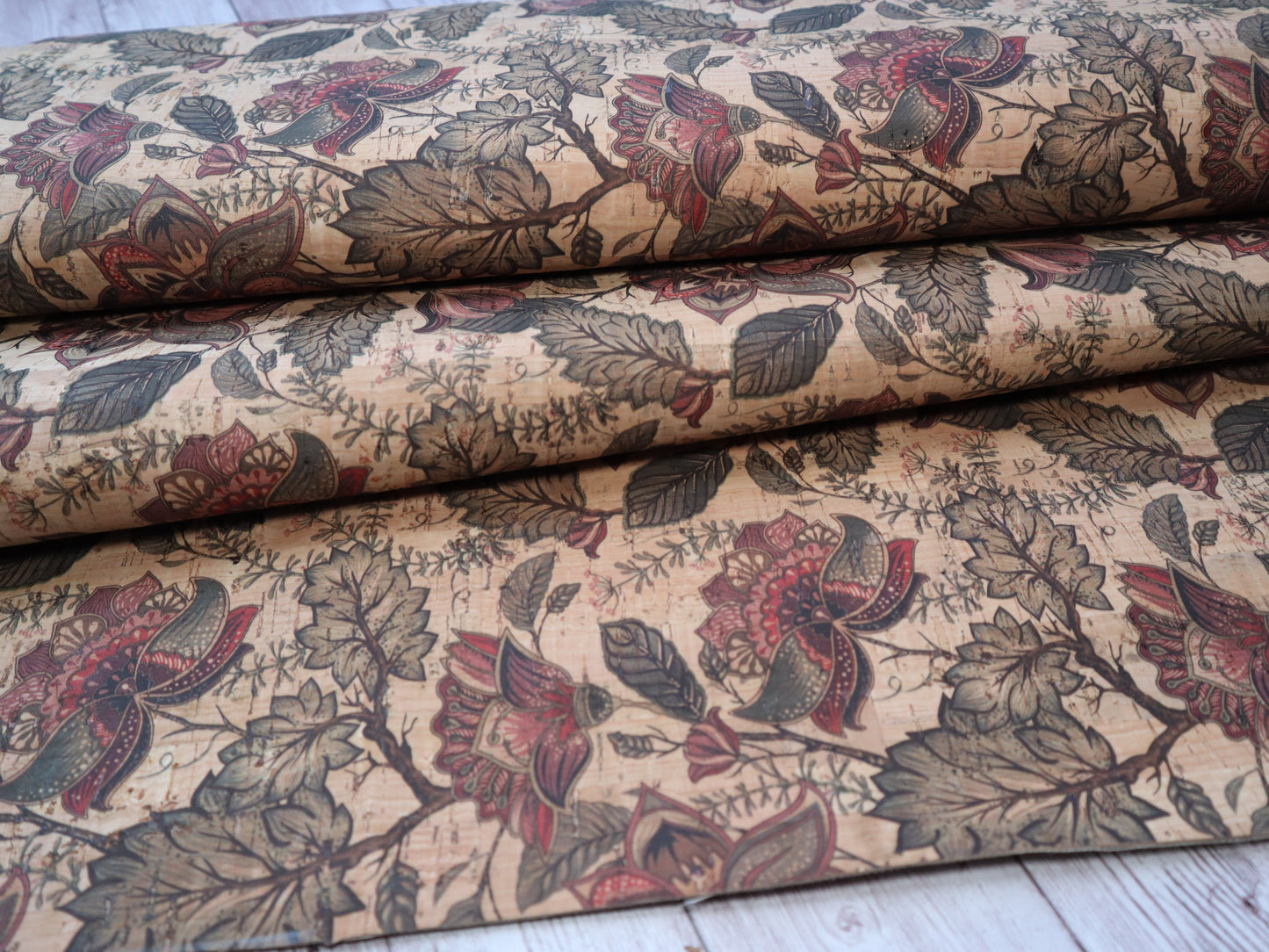 Cork Fabric Roll - Timeless Flora