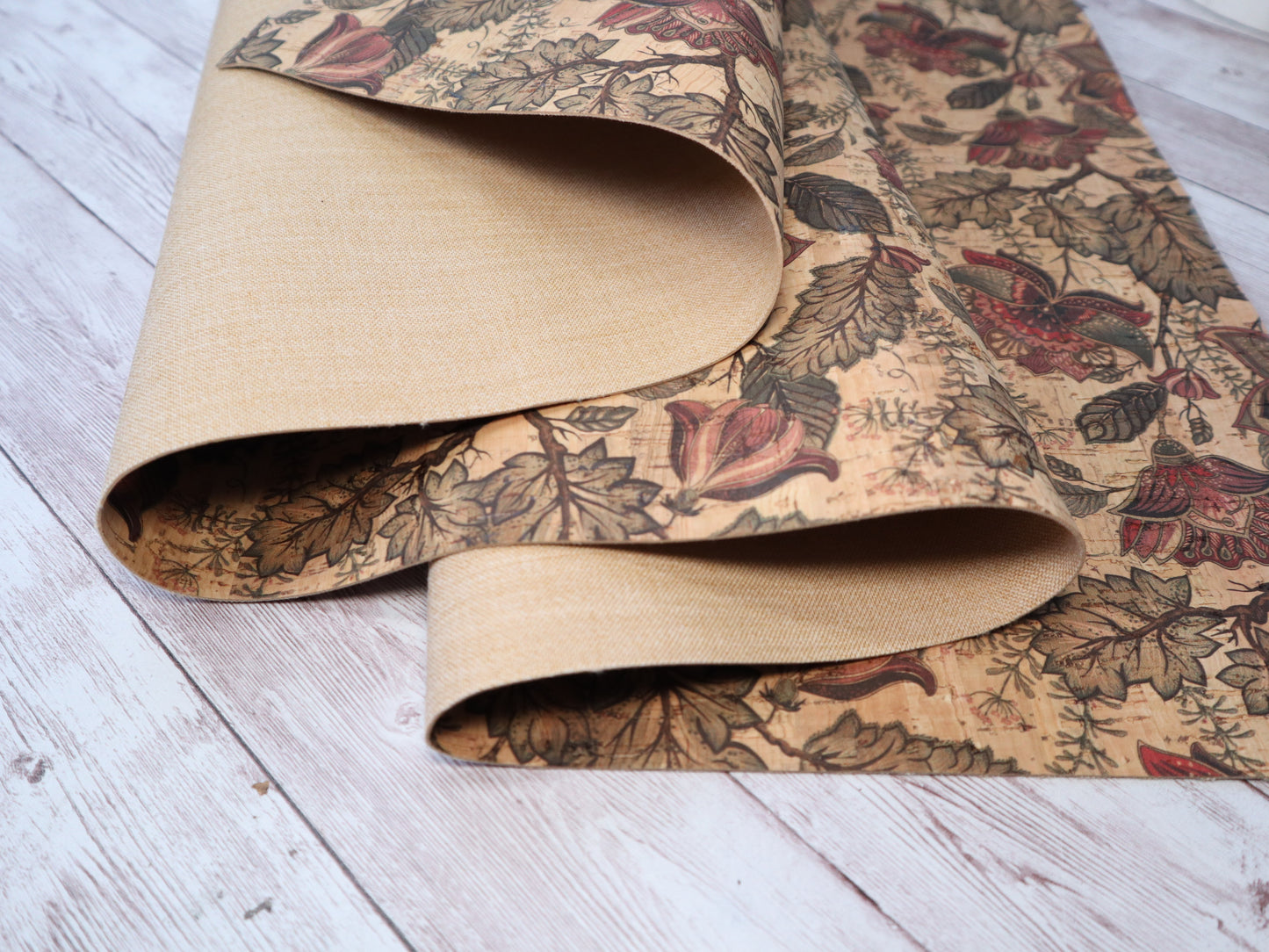 Cork Fabric Roll - Timeless Flora