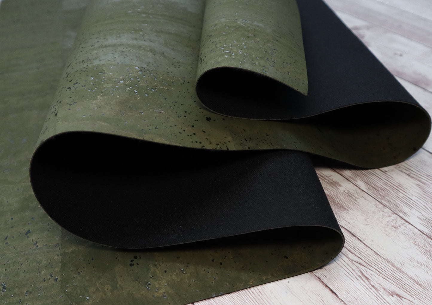 Cork Fabric Roll - Olive Green