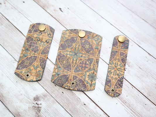 Cork Cord Keeper Set - Cathedral Round