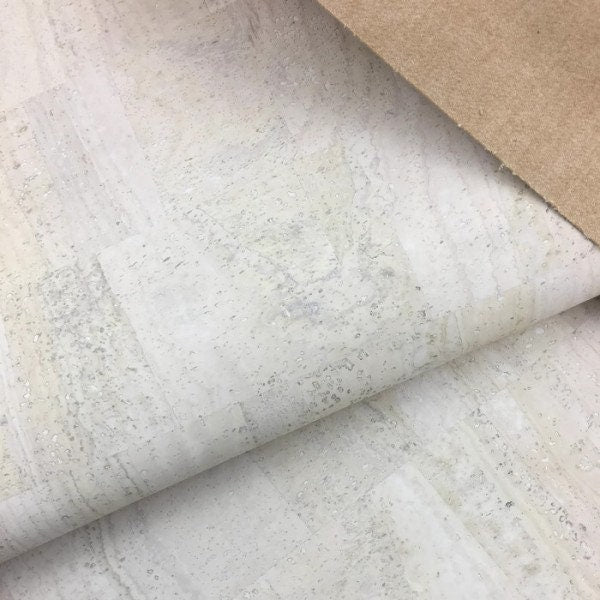 Cork Fabric Roll - White