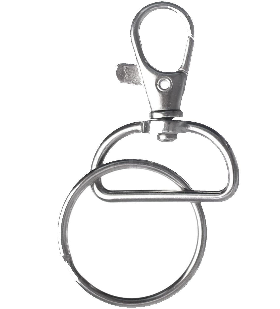 1" Lobster Clasp Swivel Key split ring 10 pack