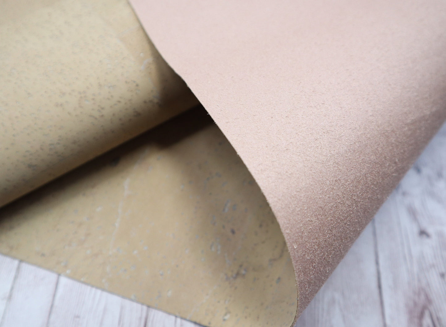 Cork Fabric Sheet- Sand