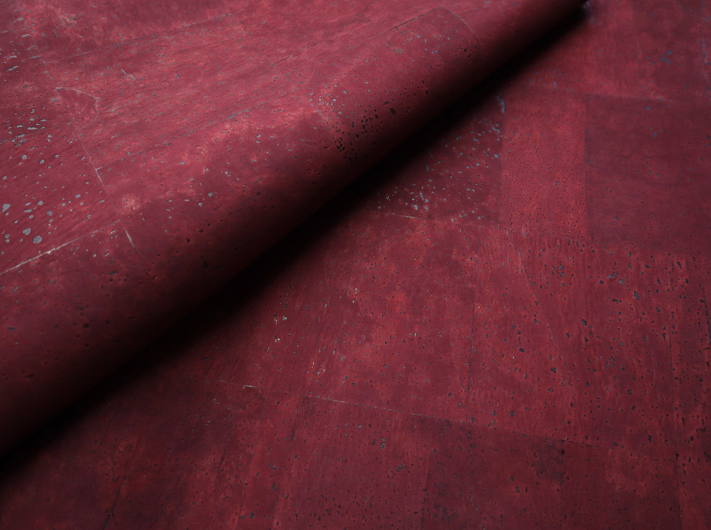 Cork Fabric Sheet- Burgundy Wine