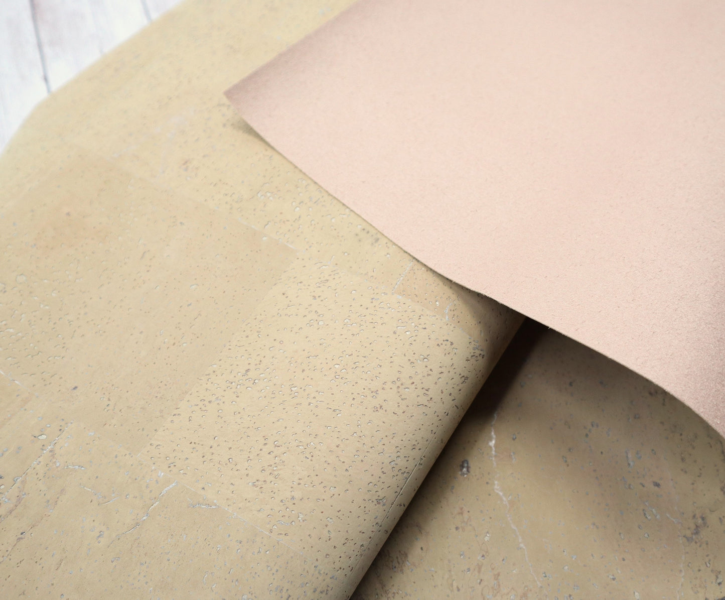 Cork Fabric Sheet- Sand