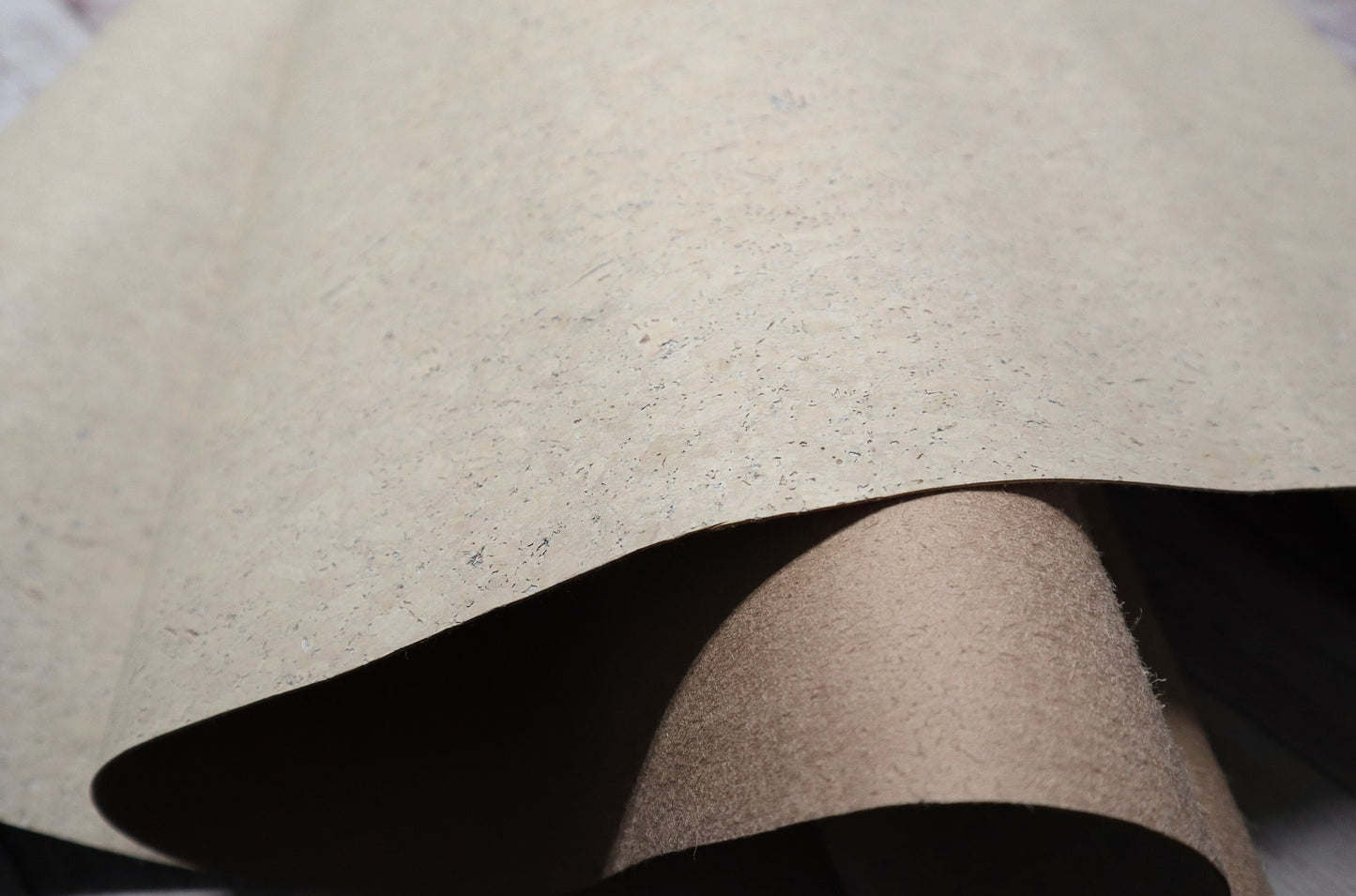 Cork Fabric Roll - Textured Ivory