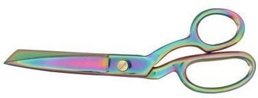 Tula Pink Hardware- 8 inch LEFT HANDED Shear with Rainbow Finish