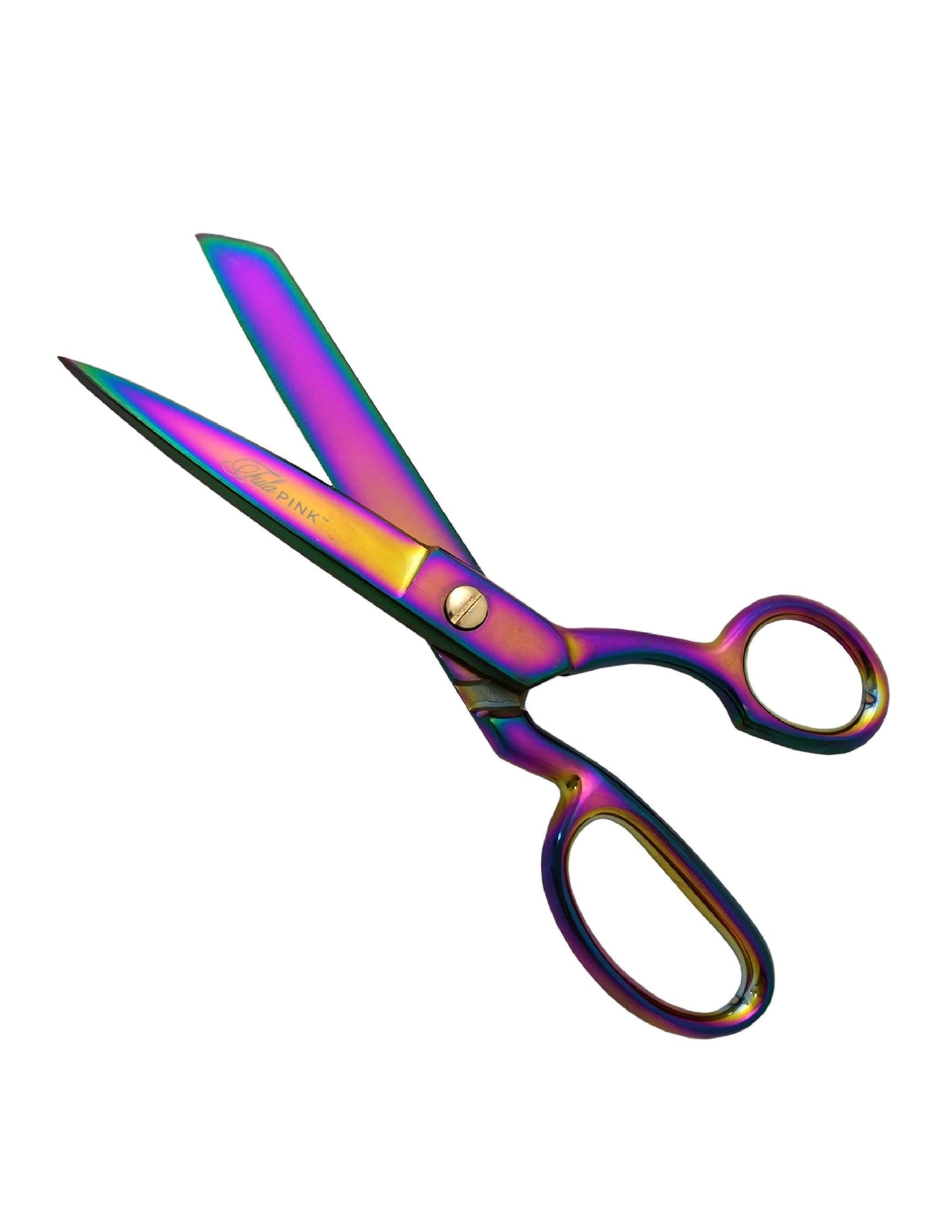 Tula Pink Hardware- 8 inch LEFT HANDED Shear with Rainbow Finish