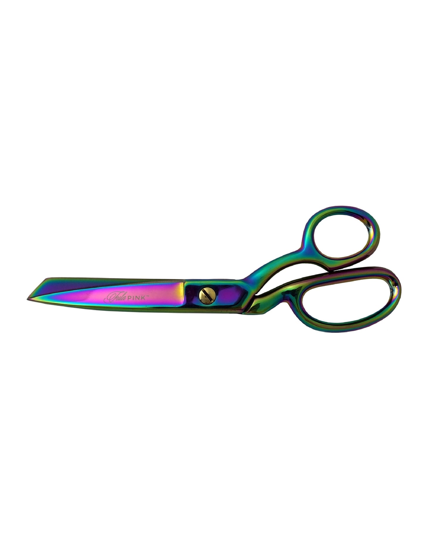 Tula Pink Hardware- 8 inch LEFT HANDED Shear with Rainbow Finish