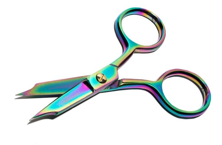 Tula Pink Hardware- 4 inch Large Ring Micro Tip Scissors