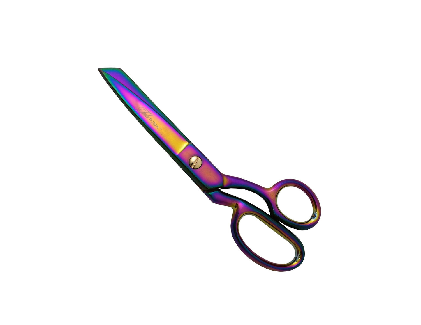 Tula Pink Hardware- 8 inch RIGHT HANDED Shear with Rainbow Finish