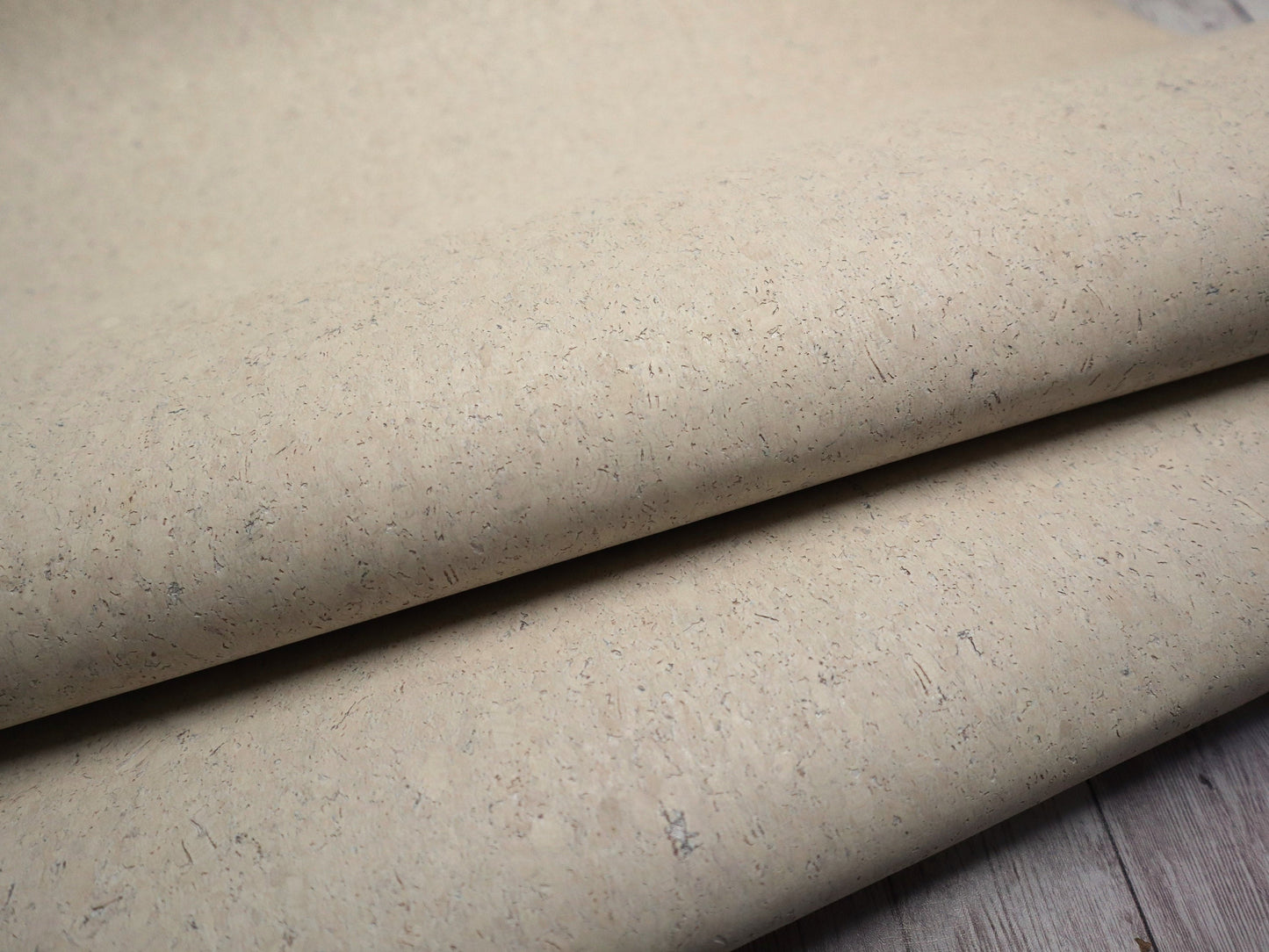 Cork Fabric Sheet- Textured Ivory