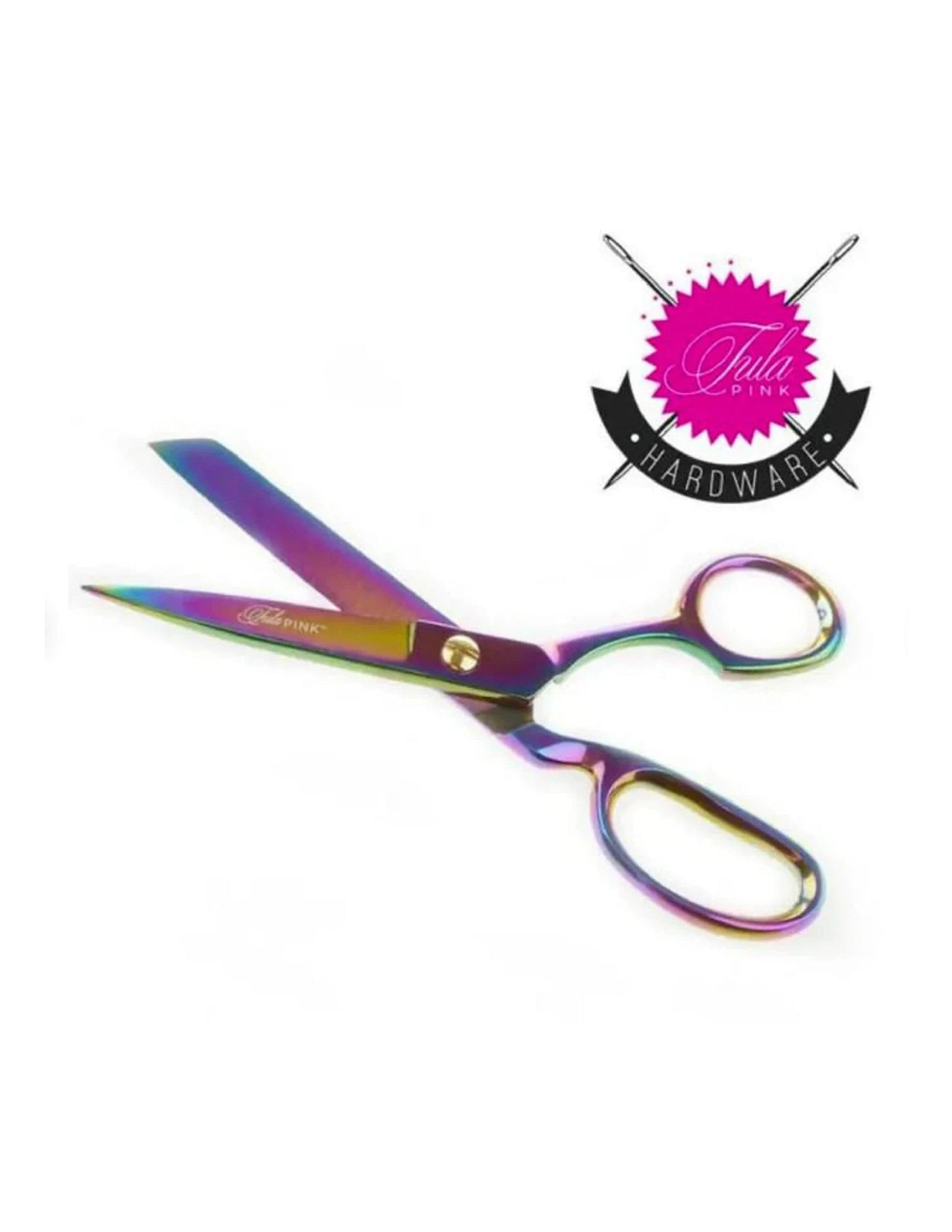 Tula Pink Hardware- 8 inch LEFT HANDED Shear with Rainbow Finish