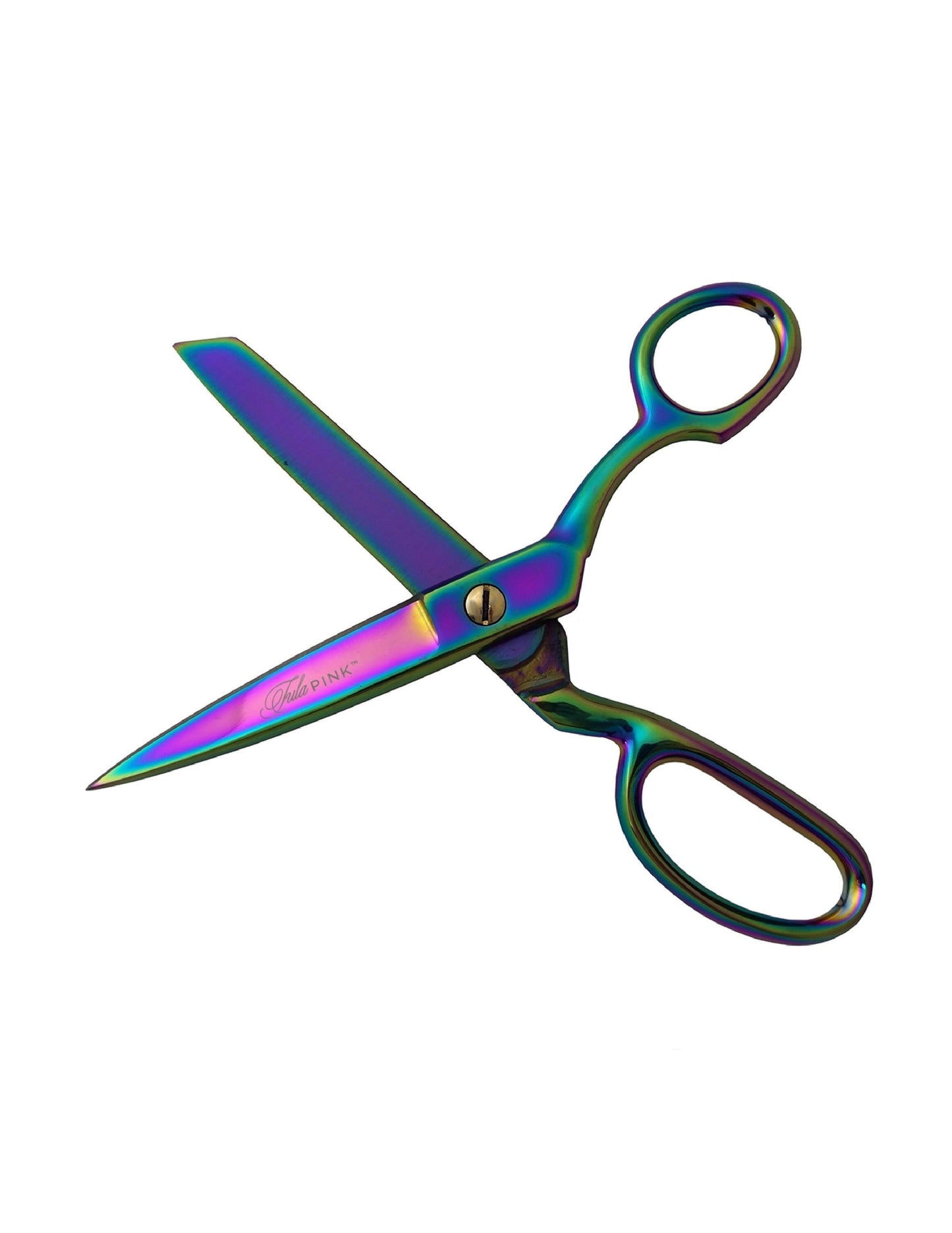 Tula Pink Hardware- 8 inch LEFT HANDED Shear with Rainbow Finish