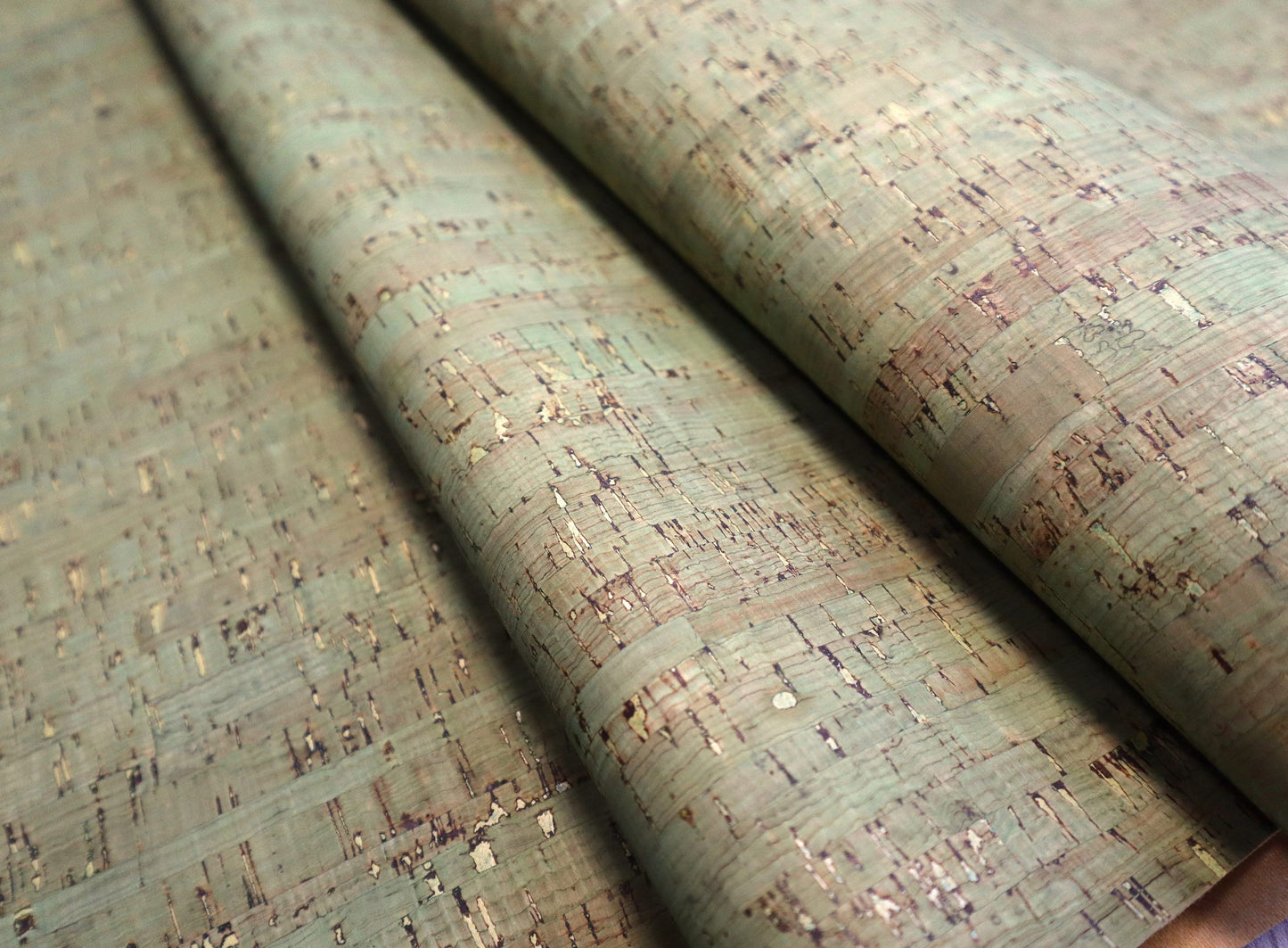 Cork Fabric Sheet- Rustic Sage