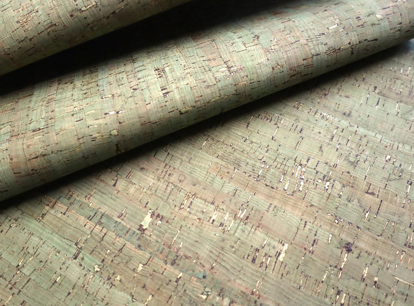 Cork Fabric Sheet- Rustic Sage