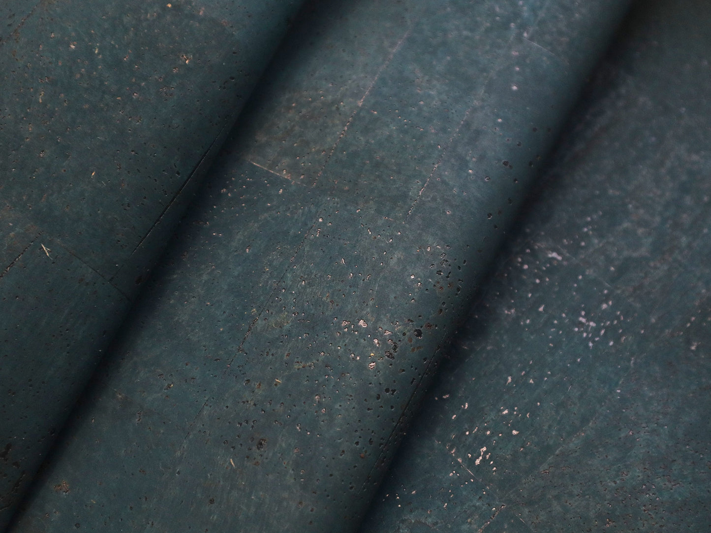 Cork Fabric Sheet-  Deep Teal