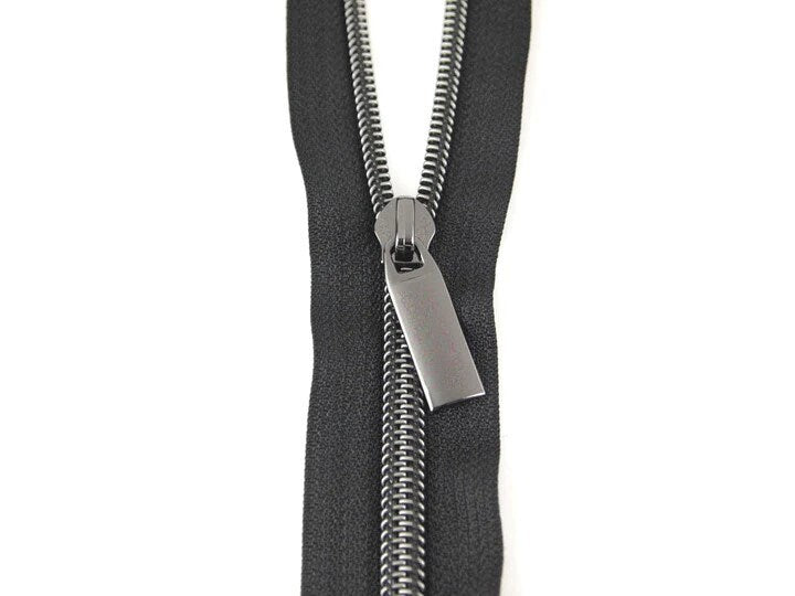 Nylon Coil #5 Zipper Black (3 yard 9 pulls) Sallie Tomato Zippers