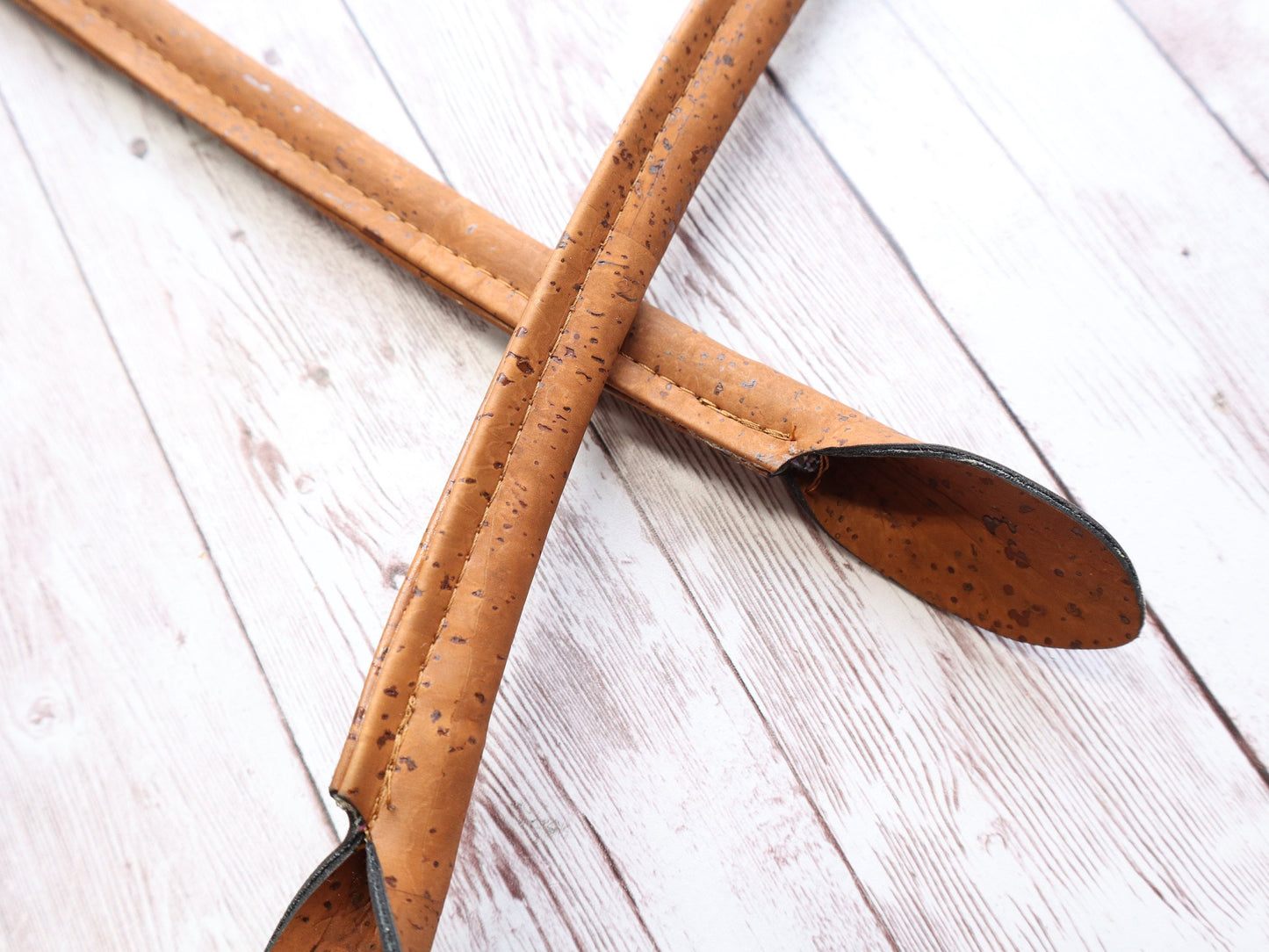 Rolled Handbag Straps - Cinnamon